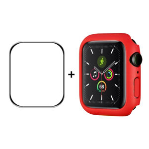 ENKAY 35664
ENKAY Plastový kryt s tvrdeným sklom pre Apple Watch 8 / 7 (45mm) červený