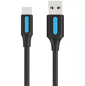 Kábel Vention USB 2.0 A to USB-C 3A cable 1.5m COKBG black