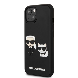 Karl Lagerfeld and Choupette 3D Kryt pro iPhone 13 Black