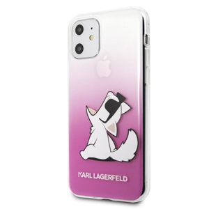 Puzdro Karl Lagerfeld iPhone 13 Mini KLHCP13SCFNRCPI Choupette Fun - ružové