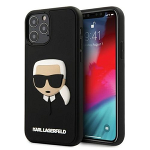 Karl Lagerfeld case for Samsung Galaxy S21 Plus KLHCS21MKH3DBK black hard case 3D Rubber Karl`s Hea