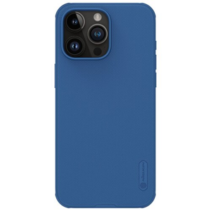 Nillkin Super Frosted PRO Zadní Kryt pro Apple iPhone 15 Pro Max Blue (Without Logo Cutout)