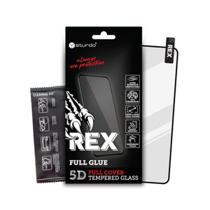 Ochranné sklo Sturdo Rex Xiaomi Redmi 9/9A/9C/9AT/Redmi A1/A1+, celotvárové - čierne