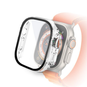 mobilNET ochranný kryt s tvrdeným sklom pre Apple Watch 40mm, priehľadný