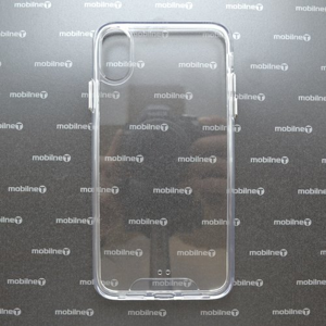 Puzdro Armory iPhone XS Max, plastové - transparentné