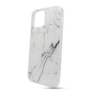Puzdro Forcell Marble TPU iPhone 12/12 Pro (6.1) - biele