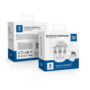 Sluchadlá Bluetooth Blue Star TWS BK92 - Biele